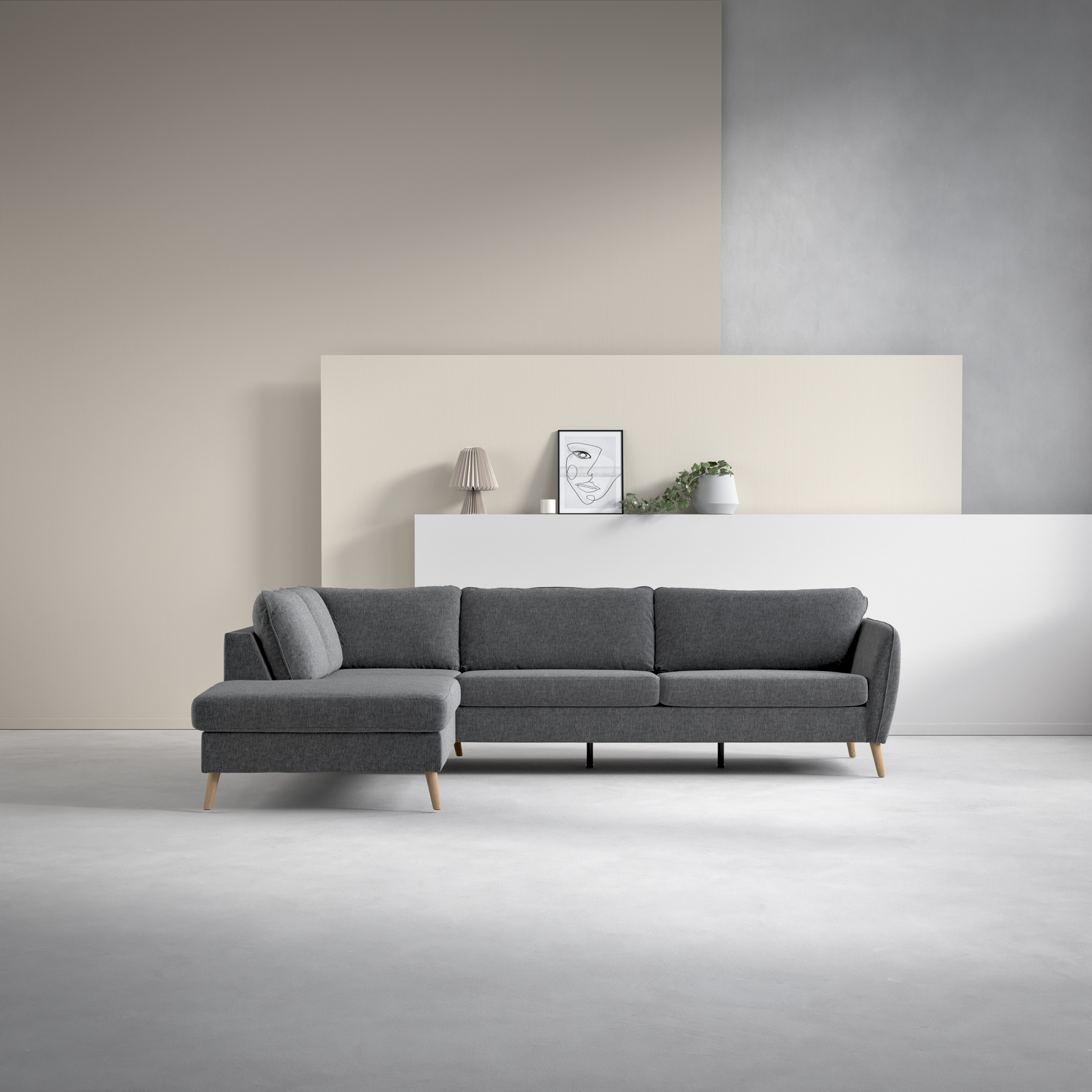 County - 2,5-sits soffa med divan vänster - inspiration