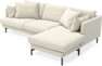 Harper - 4-sits med schäslong höger  - Beige