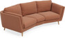 Madison - 3-sits soffa svängd, 70 cm - Orange