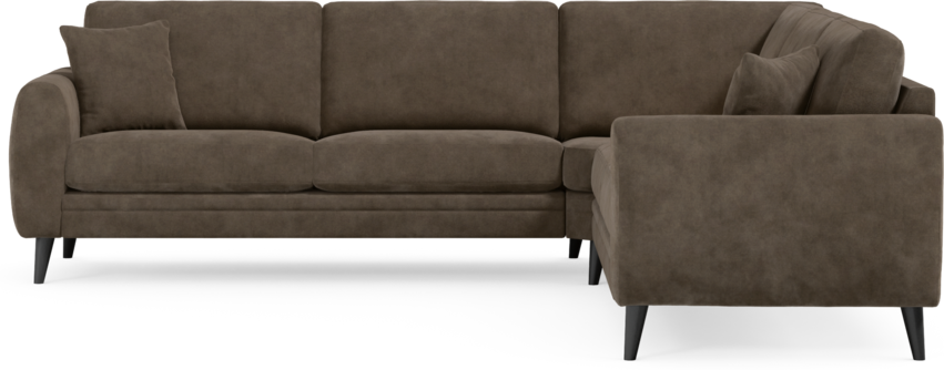 Eden - Hörnsoffa, 2,5+2,5-sits - Brun