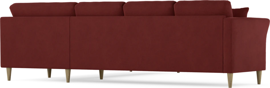 Eden - Hörnsoffa, 3+3-sits - Röd