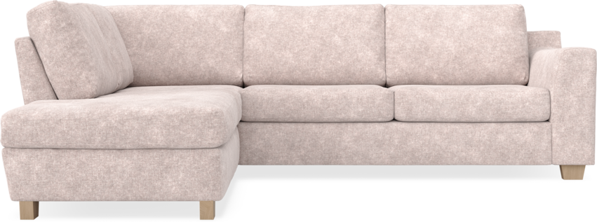 Friday - 2,5-sits soffa med divan vänster - Rosa