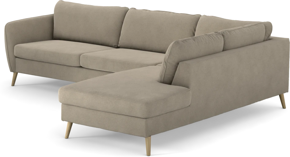 County - 2,5-sits soffa med divan höger - Beige