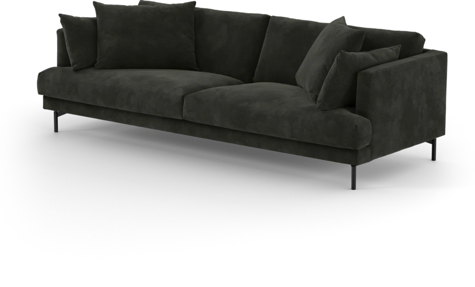 Harper - 4-sits soffa - Svart