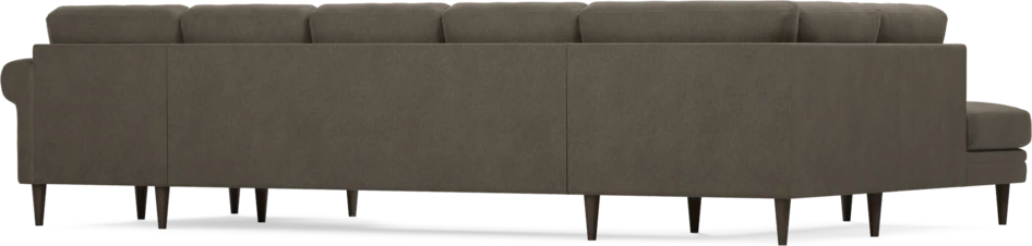 Eden - 3-sits soffa med divan vänster och schäslong höger - Brun