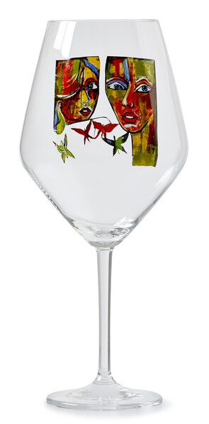 Carolina Gynning - Rödvinsglas, 75 cl - Grön