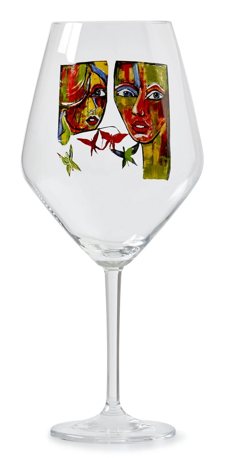 Carolina Gynning - Rödvinsglas, 75 cl - Grön