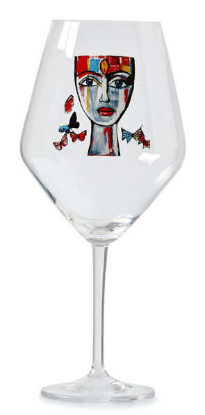 Carolina Gynning - Rödvinsglas, 75 cl - Blå