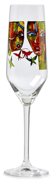 Carolina Gynning - Champagneglas, 30 cl - Grön