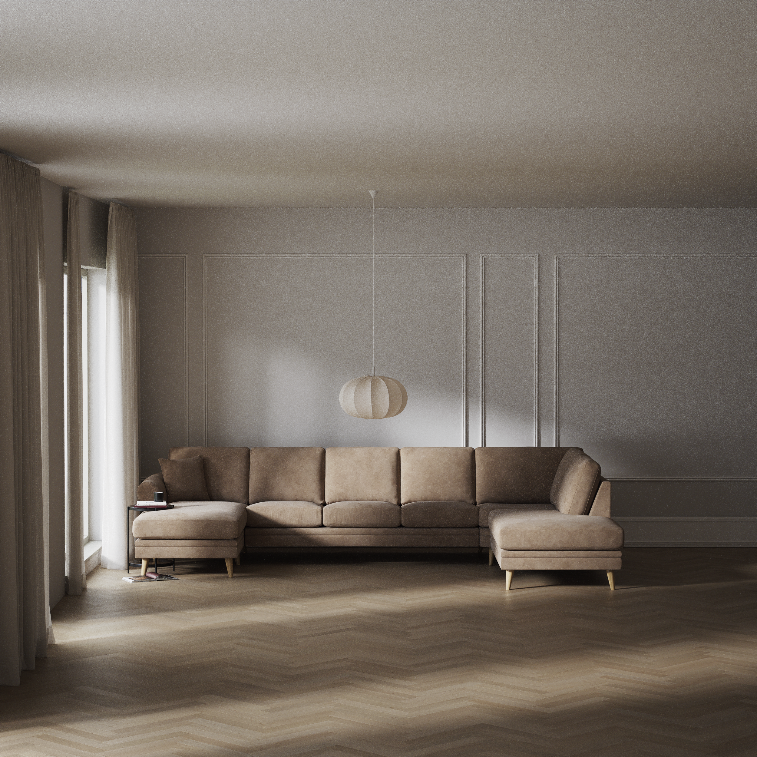 Eden - 3-sits soffa med schäslong vänster och divan höger - inspiration