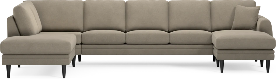 Eden - 3-sits soffa med divan vänster och schäslong höger - Beige