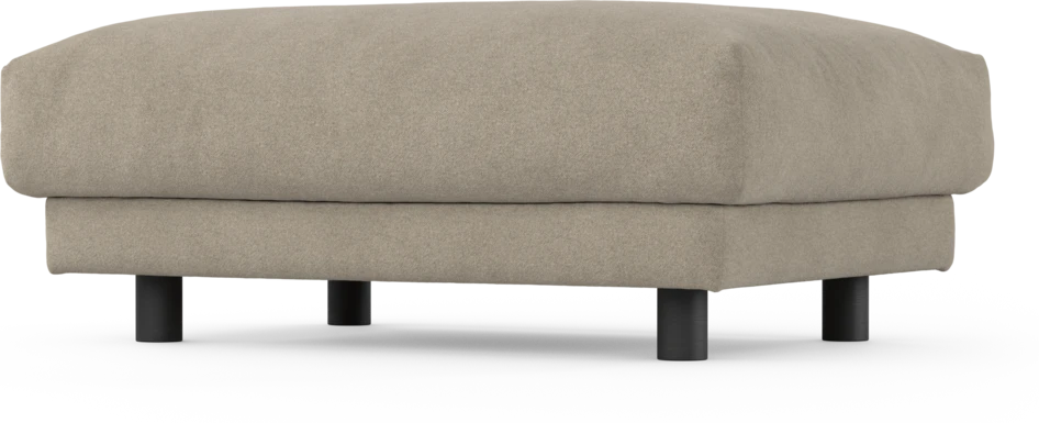 Cherrie - Fotpall 100, fast klädsel - Beige