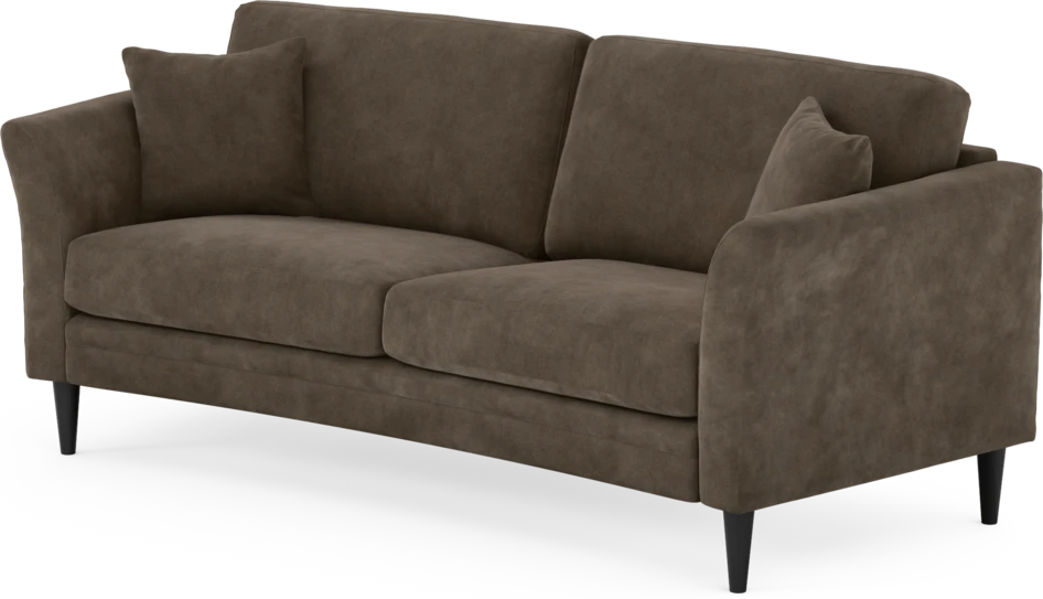 Eden - 2,5-sits soffa svängd - Brun