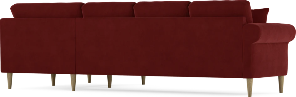 Eden - Hörnsoffa, 3+1-sits - Röd