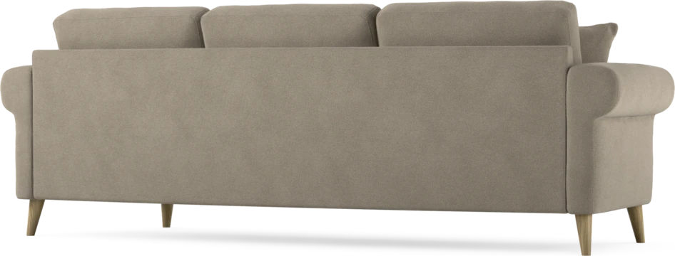 Eden - 3-sits soffa svängd - Beige