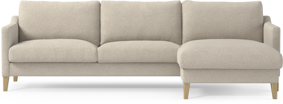 Winston - 3-sits soffa med schäslong, vändbar - Beige