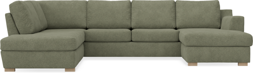 Friday - 3-sits soffa med divan vänster och schäslong höger - Vit