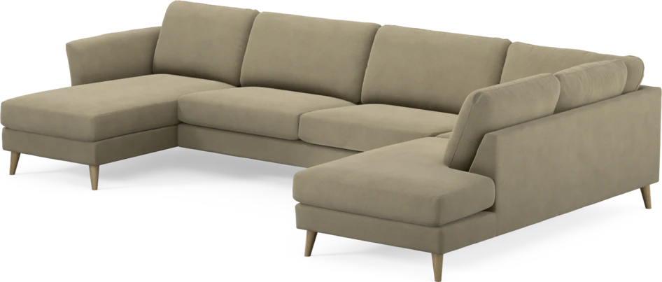 Bridge - 3-sits soffa med schäslong vänster och divan höger - Beige