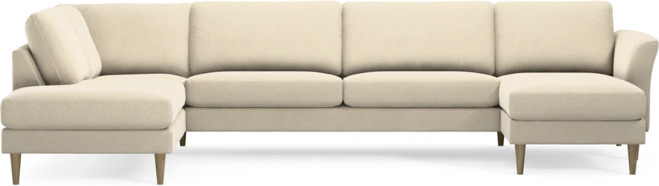 Bridge - 3-sits soffa med divan vänster och schäslong höger - Beige