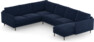 Madison Lux - Hörnsoffa med schäslong höger - Blå