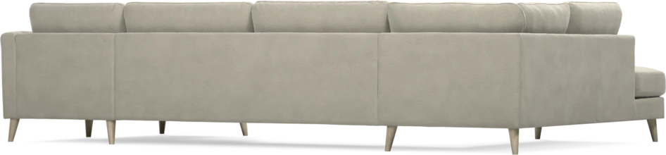 Bridge - 3-sits soffa med divan vänster och schäslong höger - Brun
