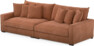 Rossi - 4-sits soffa - Gul