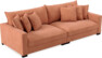 Rossi - 4-sits soffa - Gul
