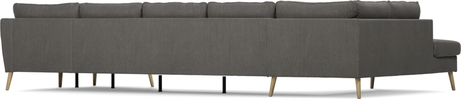 County - 4-sits soffa med divan vänster och schäslong höger - Brun