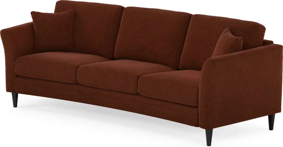 Eden - 3-sits soffa svängd - Orange