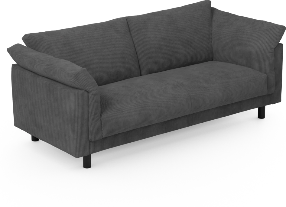 Cherrie - 2,5-sits soffa, hel dyna, fast klädsel - Grön