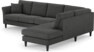 Eden - 3-sits soffa med divan - Svart