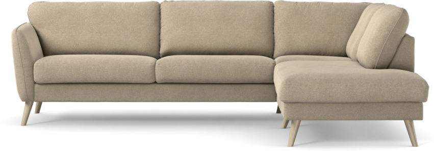 Bridge - 3-sits soffa med divan höger - Beige