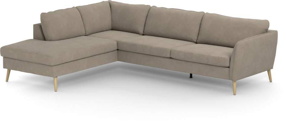County - 2,5-sits soffa med divan vänster - Beige