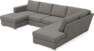 Friday - 3-sits soffa med schäslong vänster och divan höger - Grå