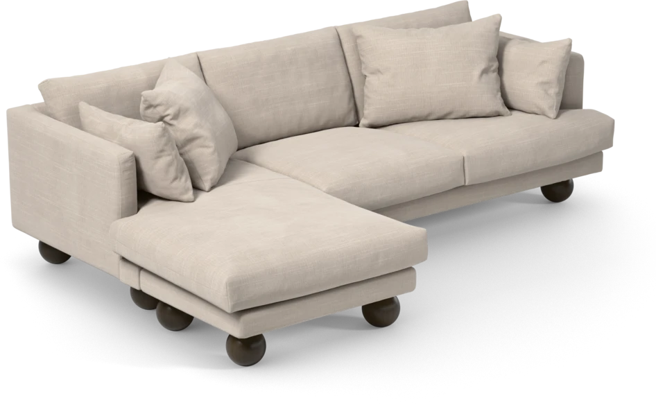 Harper - 4-sits med schäslong vänster - Beige