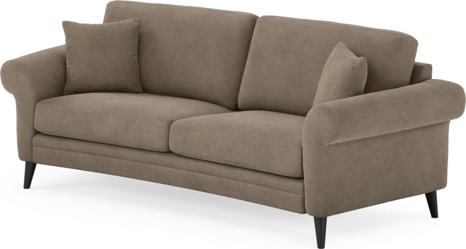Eden - 2,5-sits soffa svängd - Brun