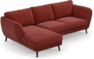 Madison Lux - 2-sits soffa med schäslong vänster - Rosa