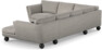 Madison Lux - Hörnsoffa med schäslong höger - Grå