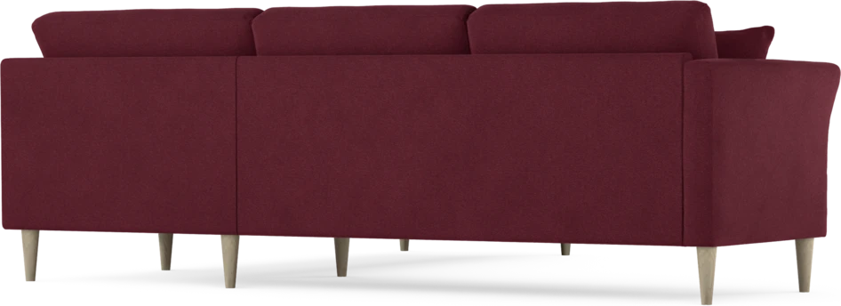 Eden - Hörnsoffa, 2,5+2,5-sits - Röd