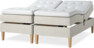 Delux Sense - Ställbar säng, dubbelsäng med bäddmadrass - Beige