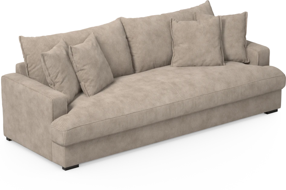 Mila - 4-sits soffa, hel dyna - Beige