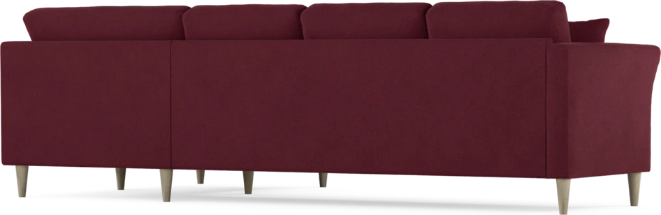 Eden - Hörnsoffa, 3+1-sits - Röd