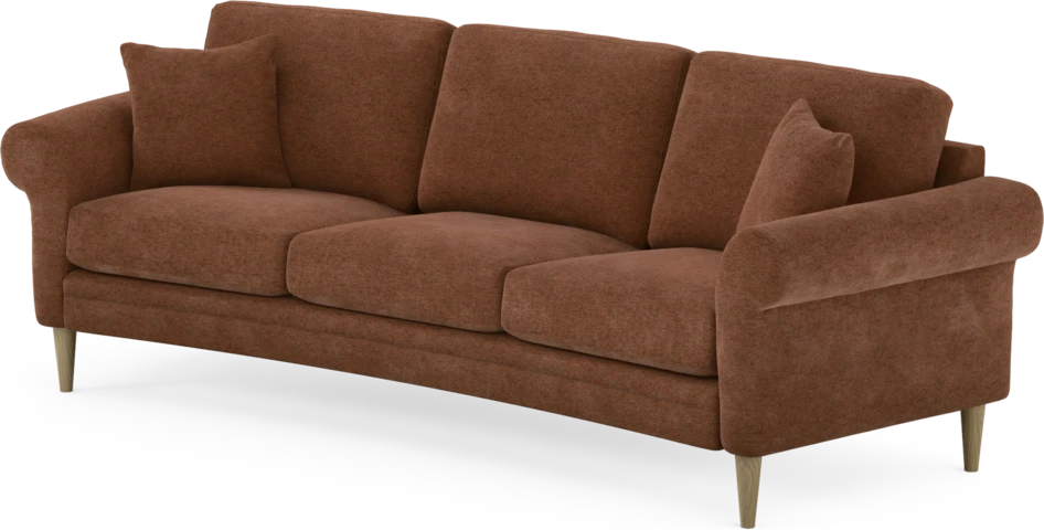 Eden - 3-sits soffa svängd - Orange