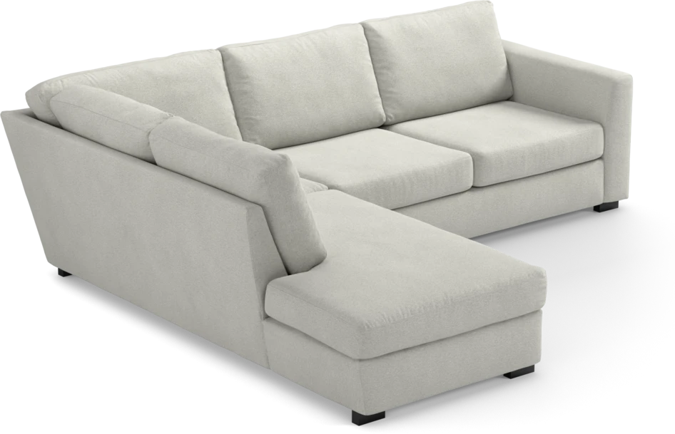 Friday - 2,5-sits soffa med divan vänster - Vit