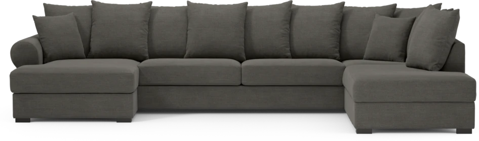 Town - 3-sits soffa med divan höger och schäslong vänster - Grå