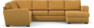 Friday - Hörnsoffa, 2+3-sits med schäslong höger - Gul