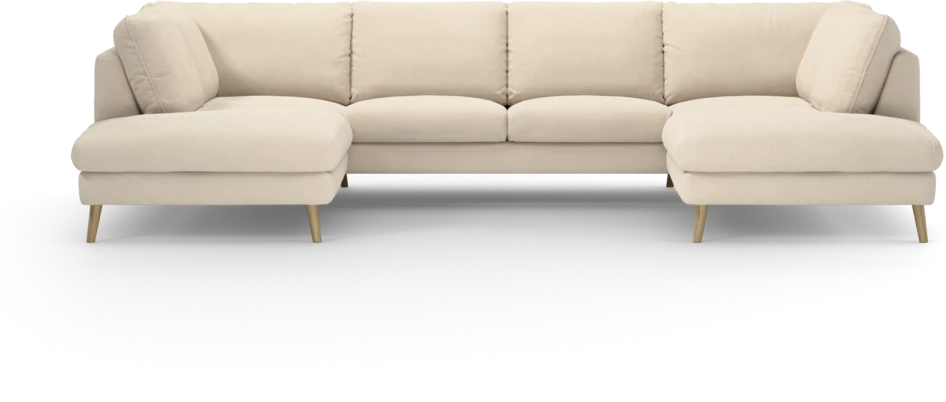 Madison Lux - 2-sits soffa med divan vänster och höger - Beige