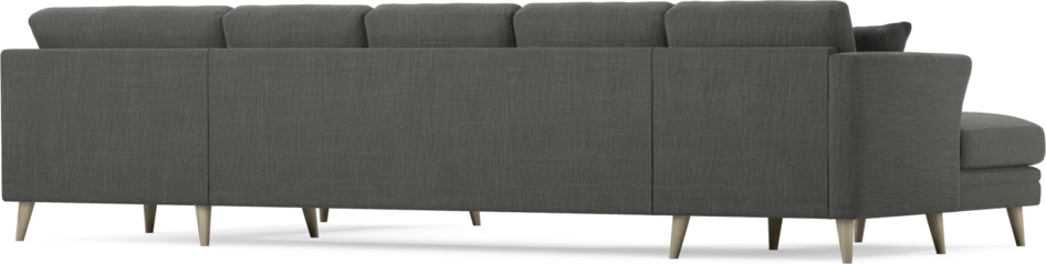 Eden - 3-sits soffa med schäslong vänster och divan höger - Grå