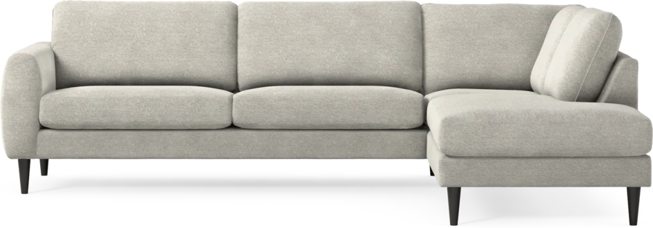 Bridge - 3-sits soffa med divan höger - Grå