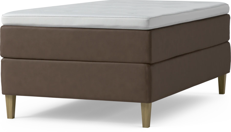 Delux Exclusive - Kontinentalsäng, enkelsäng 120 cm med bäddmadrass och sängben
